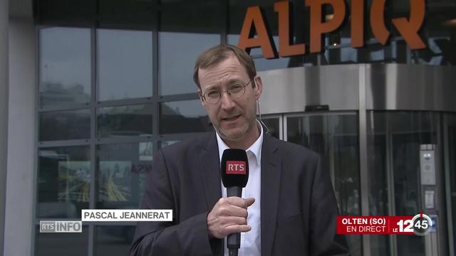 Alpiq: duplex avec Pascal Jeannerat à Olten (SO)