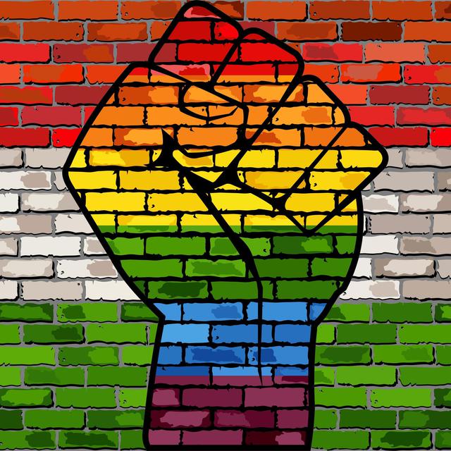 Poing de protestation de la communauté LGBT sur un mur hongrois [fotolia - dusica69]