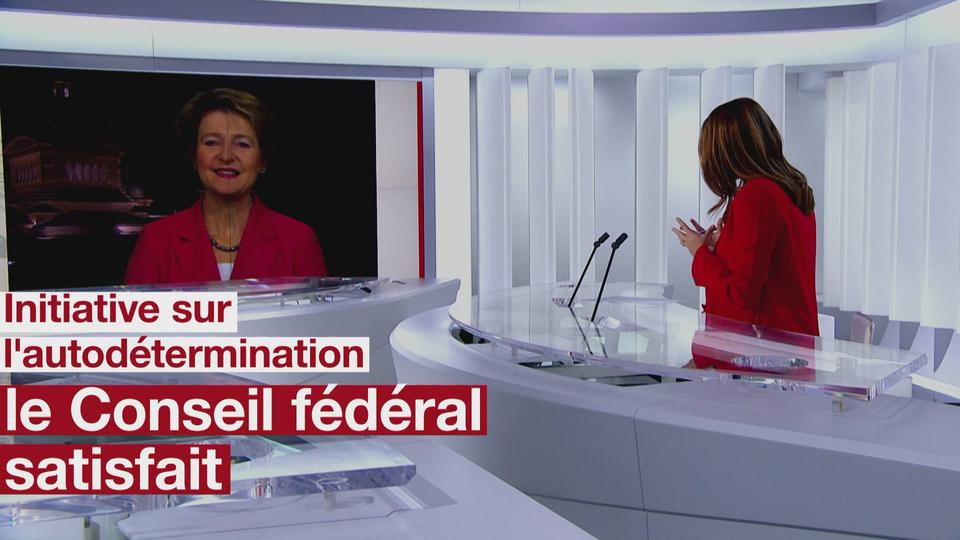 Autodétermination: les institutions suisses obligent à trouver des compromis, souligne Simonetta Sommaruga