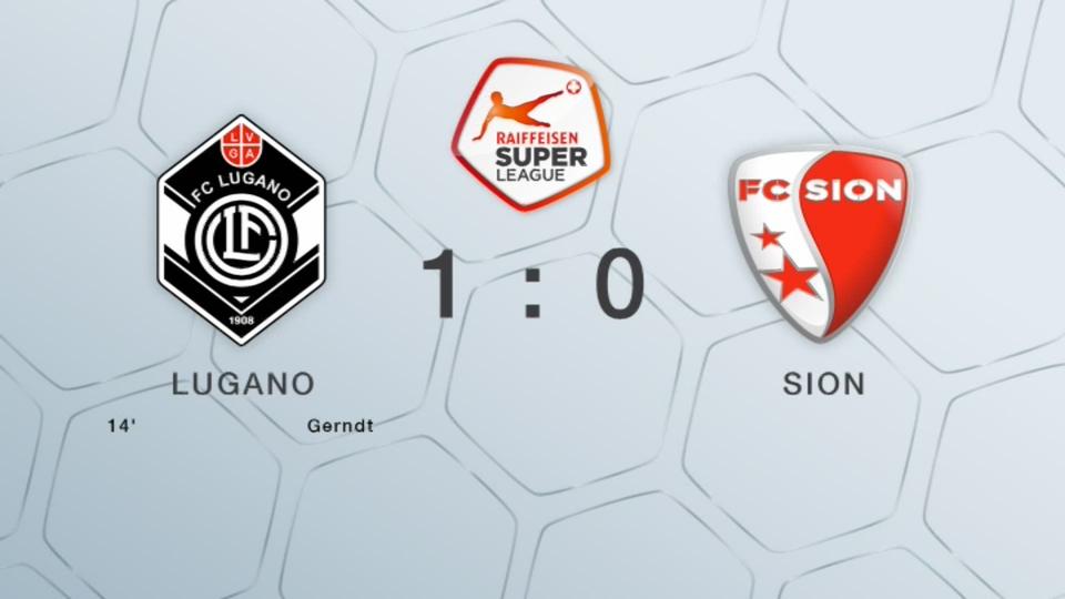 21e journée, Lugano - Sion (1-0), le résumé du match