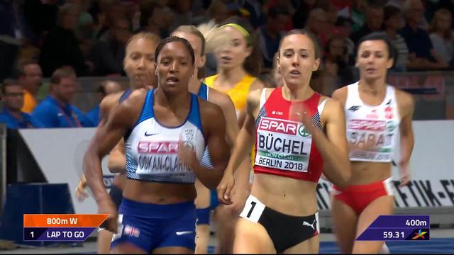 800m dames, finale: un finish très difficile pour Selina Büchel (SUI) qui termine à la 7e place. La victoire pour N.Pryshchepa (UKR)