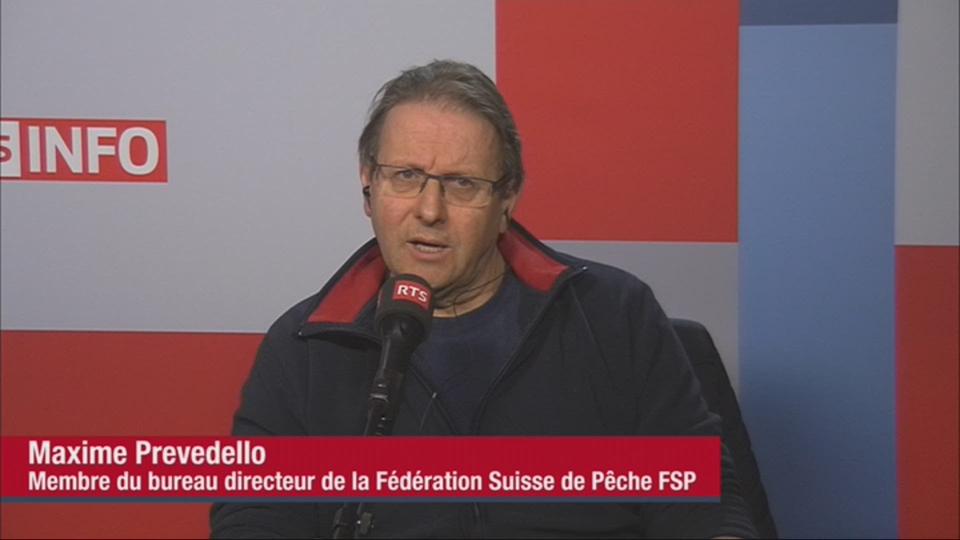 Maxime Prevedello, membre du Bureau directeur de la Fédération suisse de pêche