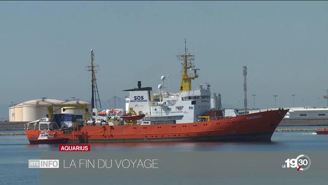 Les immigrés de l'Aquarius sont arrivés à Valence