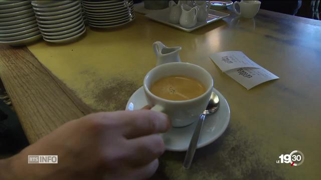 En suisse le prix moyen du café est de 4.27 en augmentation de 4 centimes par année