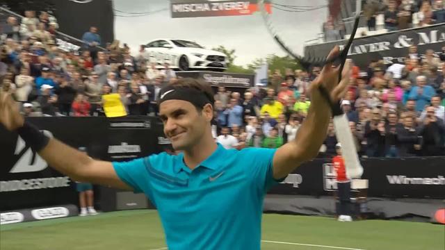Stuttgart, 2e tour, R.Federer (SUI) - M.Zverev (ALL) 3-6, 6-4, 6-2: Federer s'impose d'entrée pour son retour à la compétition
