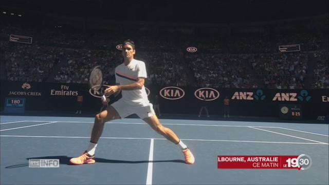 Tennis: Roger Federer continue son parcours sans faute à l'Open d'Australie