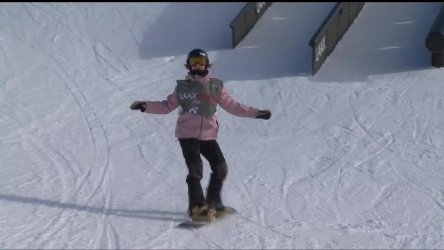 Laax (SUI), snowboard slopestyle dames:Celia Petrig (SUI) termine deuxième