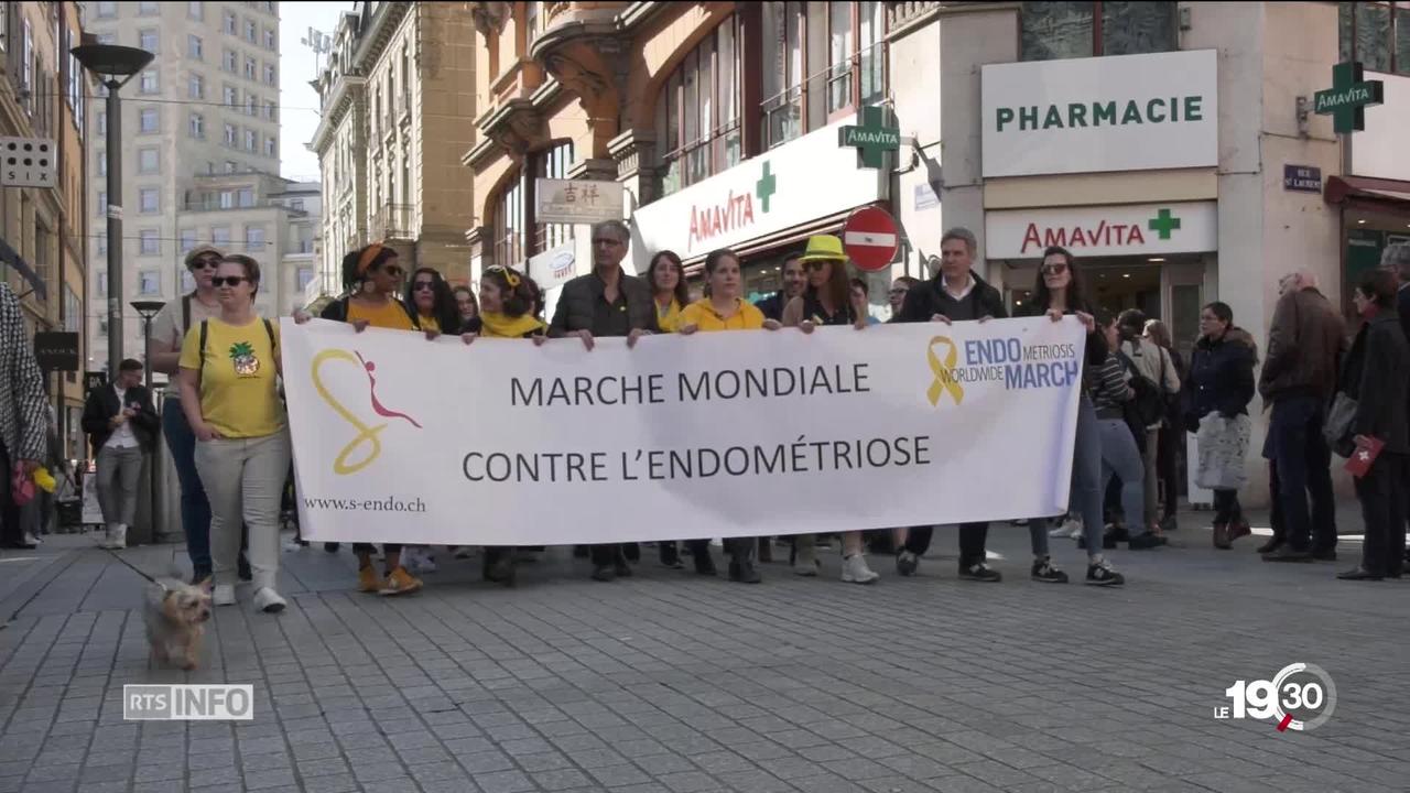 Lausanne: une manifestation a eu lieu aujourd'hui pour sensibiliser le monde médical à l'endométriose