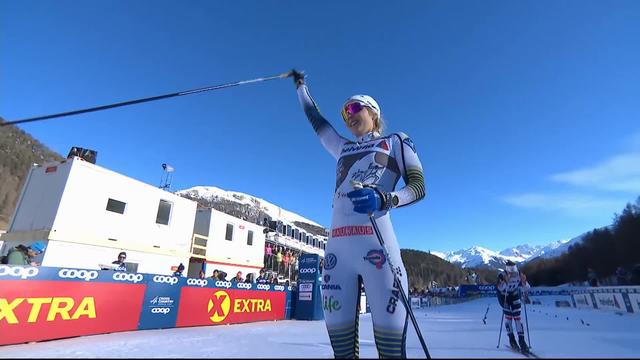 Val Mustair (SUI), finale sprint dames: Stina Nilsson (SUE) remporte le sprint