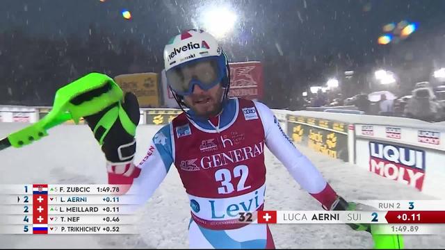 Levi (FIN) slalom messieurs: Luca Aerni (SUI)