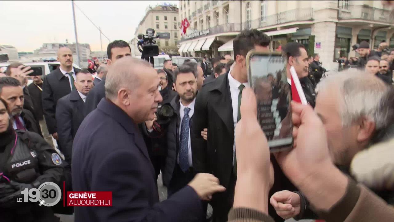 Le Président turc Recep Tayyip Erdogan est arrivé à Genève pour participer au sommet mondial sur les réfugiés
