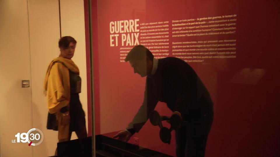 L'exposition "Guerre et Paix" est à voir jusqu'au 1er mars 2020 à la Fondation Martin Bodmer à Genève.