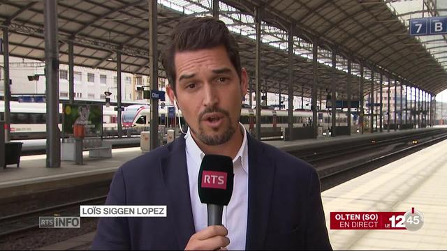 Les CFF présentent un plan canicule à Olten. Les explications de Loïs Siggen Lopez