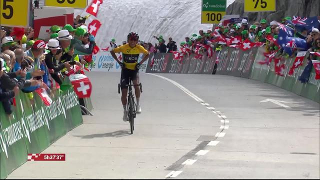 Unterterzen - Saint-Gothard, 7e étape: Egan Bernal (COL) s'impose au sommet du Saint-Gothard et conforte son maillot jaune