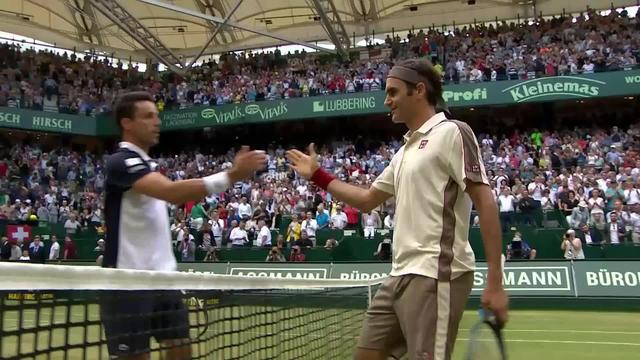 ATP Halle, 1-4, R.Federer (SUI) – R. Bautista Agut (ESP) (6-3, 4-6, 6-4): Federer bataille mais passe en 1-2