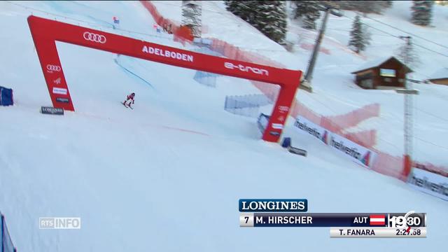 À Adelboden, l'Autrichien Marcel Hirscher signe une huitième victoire. Les Suisses ne montent pas sur le podium.