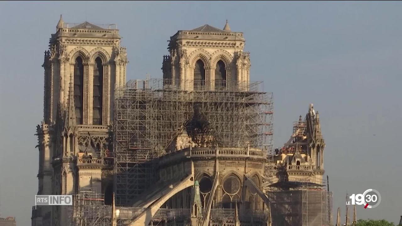 Notre-Dame de Paris revit le temps d'une messe, la première depuis l'incendie du 15 avril.