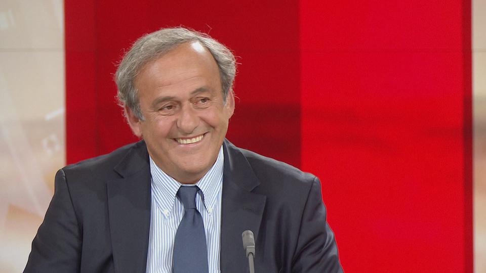 Michel Platini evoque Emmanuel Macron