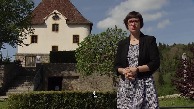 Le château de Valangin vu de haut