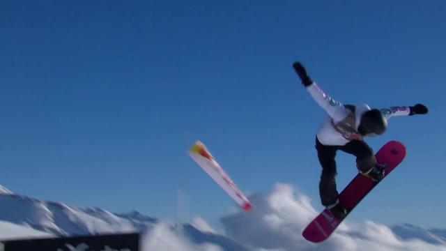 Laax (SUI), snowboard slopestyle messieurs: Nicolas Huber (SUI) qualifié de justesse avec la 11ème place en ½ finale