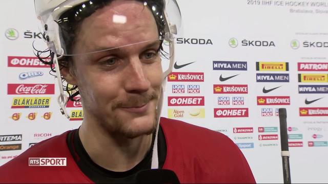 Hockey, Suisse - Russie (0-3): Gaetan Hass a l'interview après la défaite