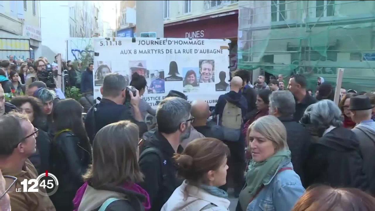Marseille: commémoration un an après le drame d'Aubagne, qui a fait huit victimes