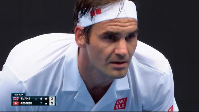 2e tour, D. Evans (GBR) - R. Federer (SUI) 6-7, 6-7: