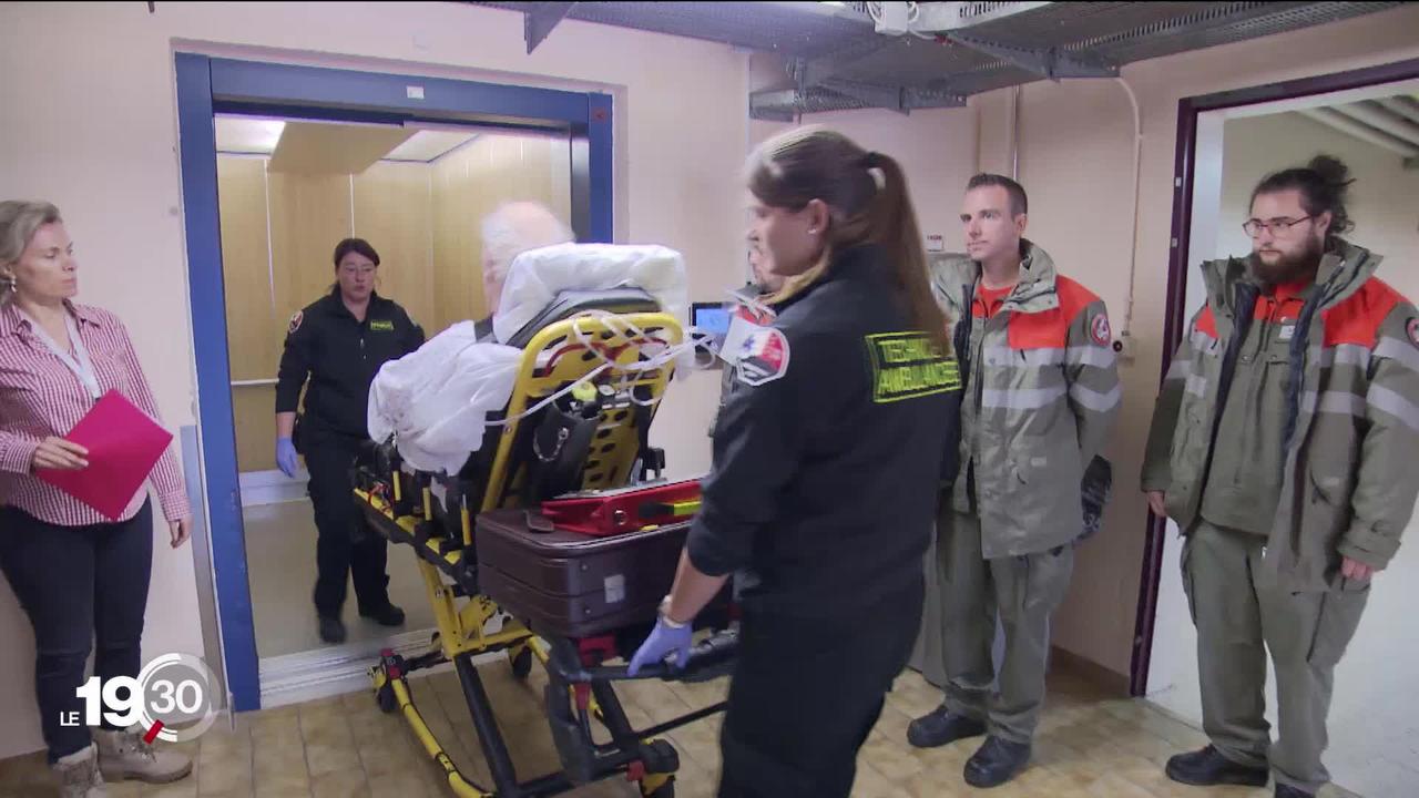 Hôpital de Riviera-Chablais: le premier transfert de patients a eu lieu ce matin depuis l'hôpital de Monthey