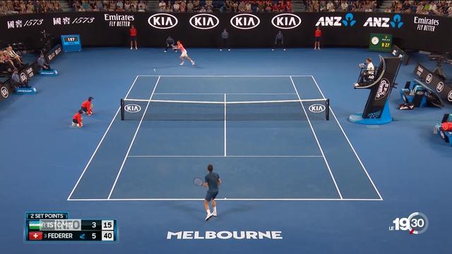 Retour gagnant pour Roger Federer à l'Open d'Australie. Il vise un centième succès sur le circuit.