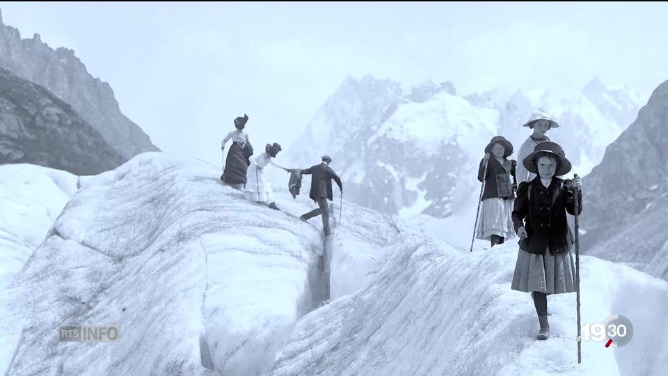 A Chamonix, Lina 14 ans, prend l'ampleur du "tourisme de la dernière chance", avant la fonte des glaciers.