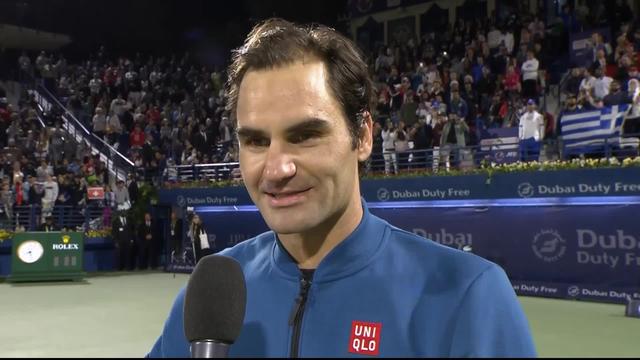 ATP Dubaï, finale: l'interview de Federer juste après sa victoire