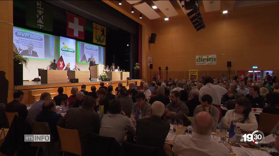 Assemblée de l'UDC: le parti veut empêcher la Suisse de signer l'accord cadre avec l'UE