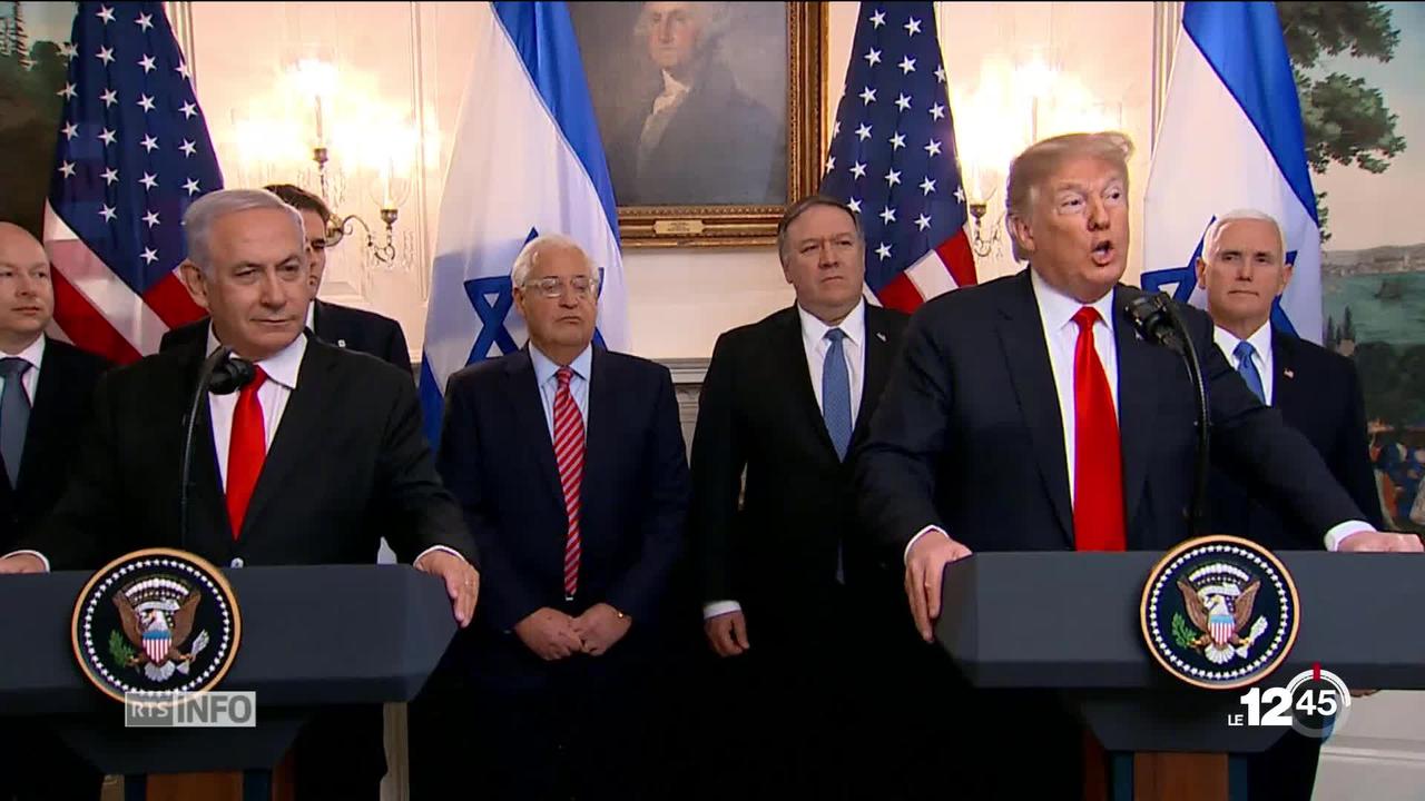 Donald Trump reconnaît dans un décret la souverainté israélienne sur le plateau du Golan