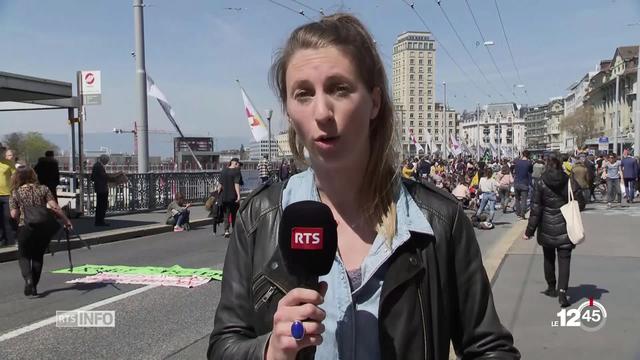 Le mouvement Extinction Rebellion manifeste à Lausanne pour exiger l'état d'urgence climatique. Les précisions de Manon Germond