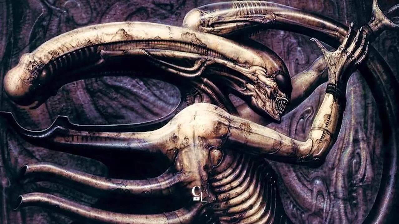 A la découverte d'une sculpture dessinée pour le film "Alien, le huitième passager"