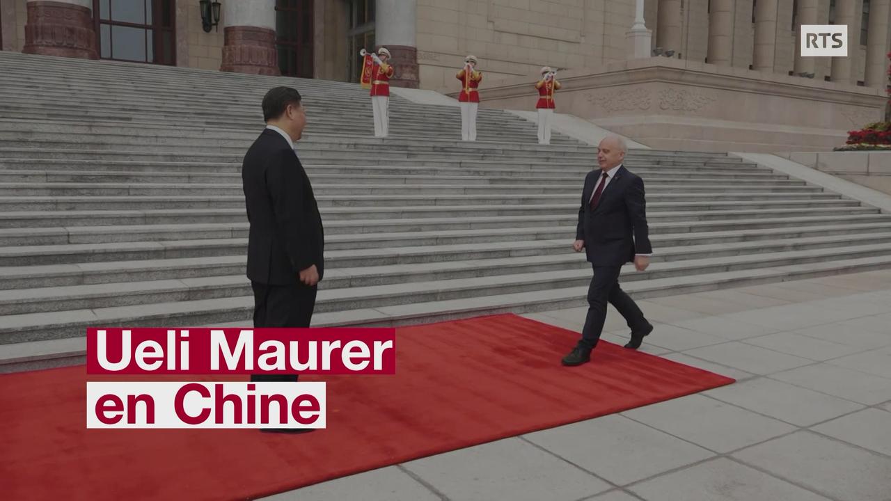 Le président Ueli Maurer reçu en visite d'Etat en Chine par Xi Jinping