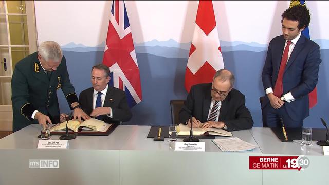 Signature ce lundi d'un accord commercial entre la Suisse et le Royaume-Uni