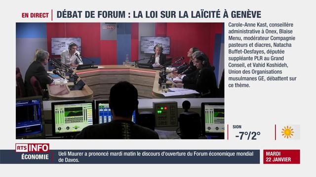 Le débat de Forum : la loi sur la laïcité à Genève