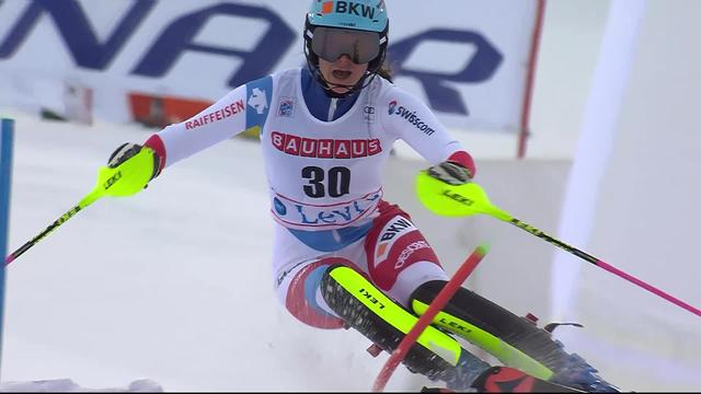Levi (FIN), slalom dames: Elena Stoffel (SUI)