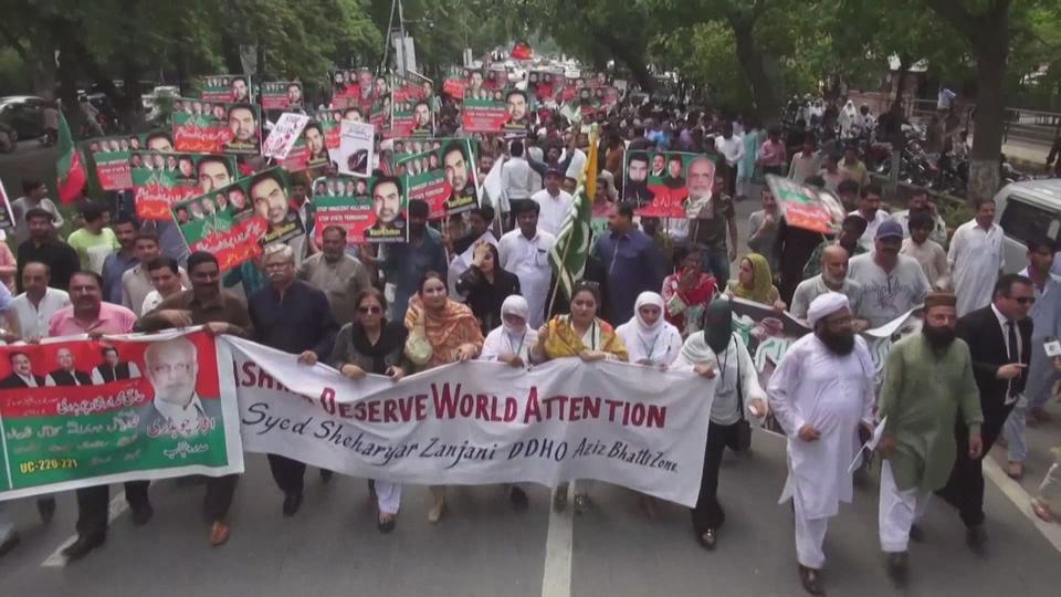 Manifestations au Pakistan sur le statut du Cachemire indien.