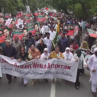 Manifestations au Pakistan sur le statut du Cachemire indien.