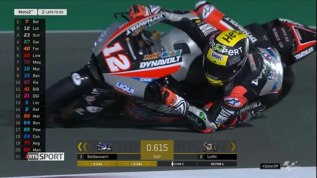 GP du Qatar, Moto2: Lüthi retrouve les joies du podium