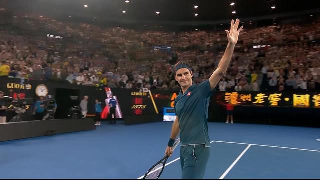 Open d'Australie, 1er tour : Istomin (UZB) - Federer (SUI), 3-6, 4-6, 4-6