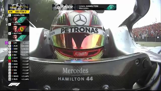 GP du Mexique (#18): Hamilton (GBR) gagne devant Vettel (GER) et Bottas (FIN)