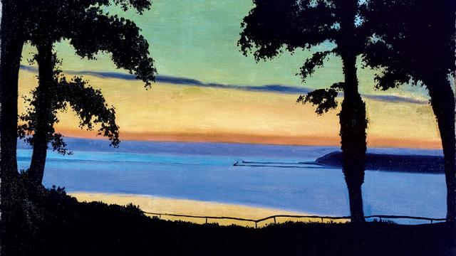 Félix Vallotton "Soir, Côte de Grâce" (1917) [Félix Vallotton "Soir, Côte de Grâce" (1917) - coll. privée Winterthour - DR]