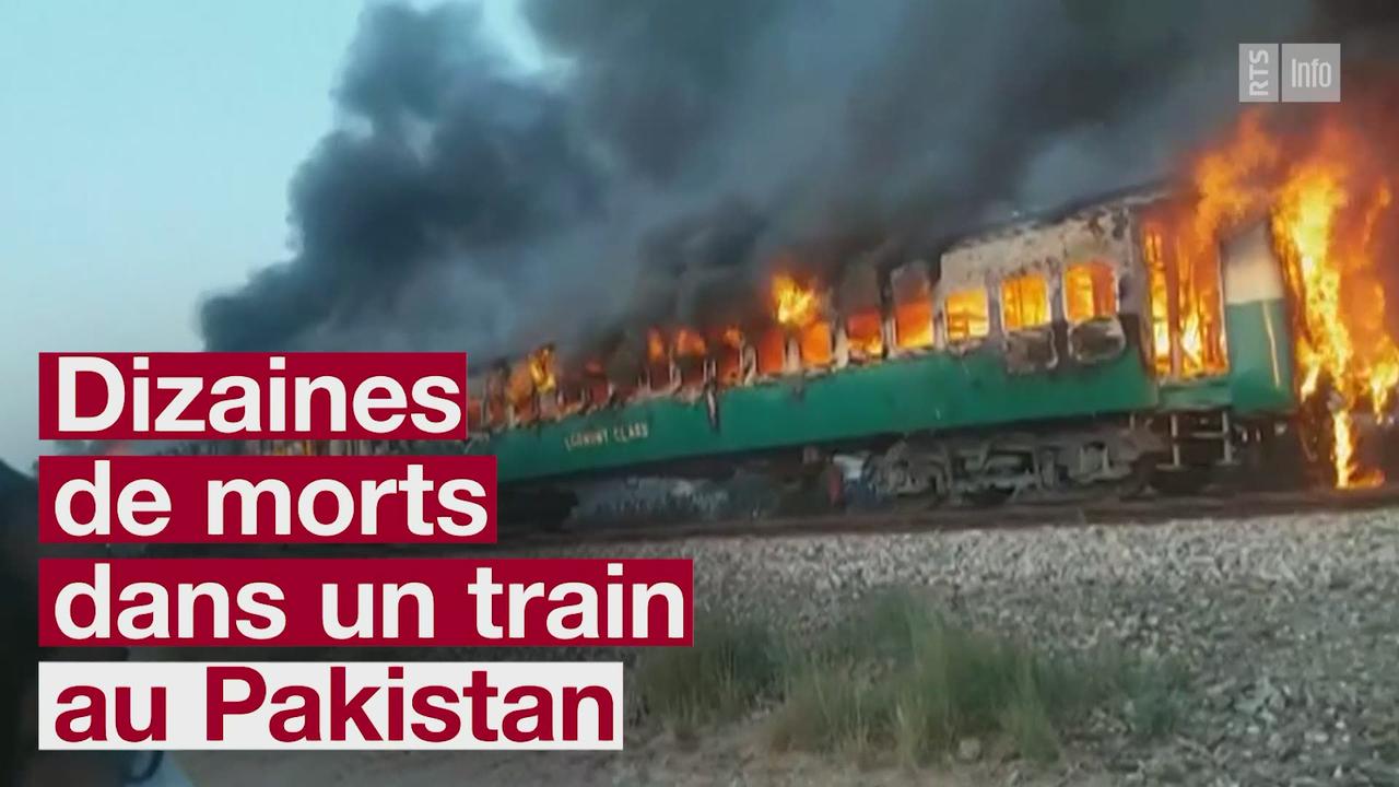Incendie dans un train au Pakistan