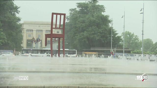 L'Arc lémanique frappé par un violent orage samedi après-midi.