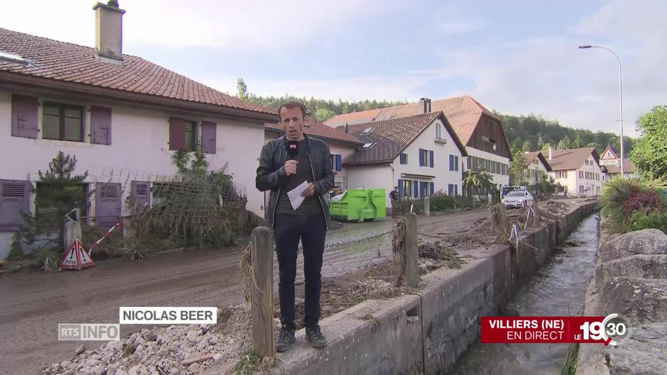 Nicolas Beer: "Ce sont parfois des pans entiers de route qui ont été balayés par la crue"