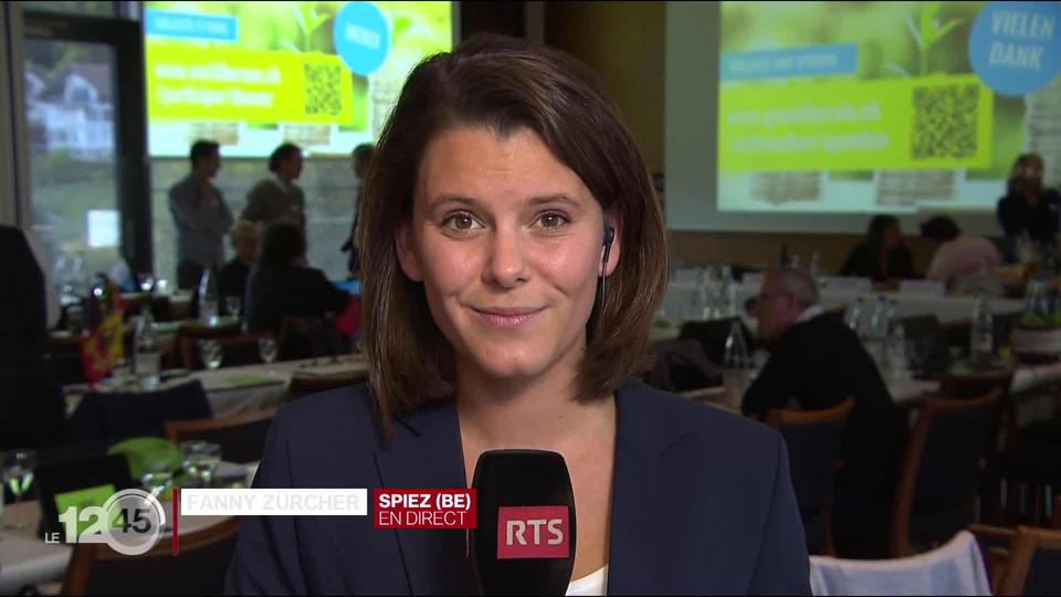 Fanny Zürcher sur l'Assemblée des délégués Vert'Libéraux à Spiez.