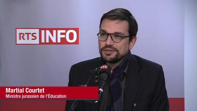 L'invité de La Matinale (vidéo) - Martial Courtet, ministre PDC jurassien de l’éducation